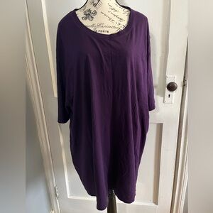 Soft cotton tee, royal purple, worn maybe twice